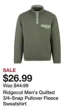 Tractor Supply Company Ridgecut Men's Quilted 3/4-Snap Pullover Fleece Sweatshirt offer