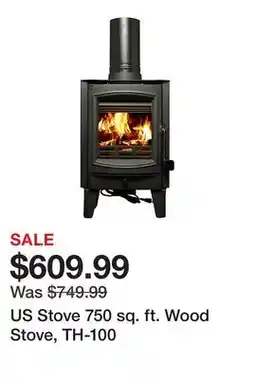 Tractor Supply Company US Stove 750 sq. ft. Wood Stove, TH-100 offer