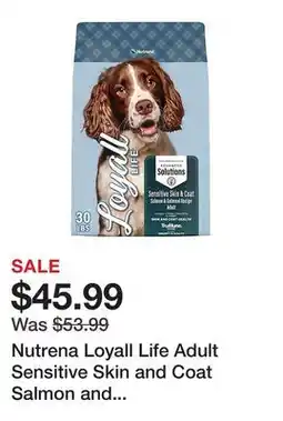 Tractor Supply Company Nutrena Loyall Life Adult Sensitive Skin and Coat Salmon and Oatmeal Recipe Dry Dog Food, 30 lb. Bag offer