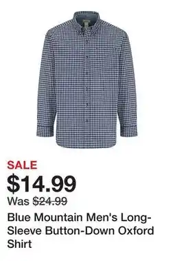 Tractor Supply Company Blue Mountain Men's Long-Sleeve Button-Down Oxford Shirt offer