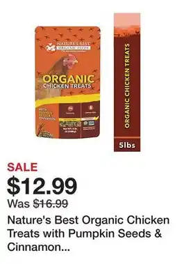 Tractor Supply Company Nature's Best Organic Chicken Treats with Pumpkin Seeds & Cinnamon Sticks, 5 lb offer