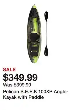 Tractor Supply Company Pelican S.E.E.K 100XP Angler Kayak with Paddle offer