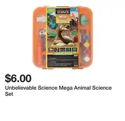 Five Below Unbelievable Science Mega Animal Science Set offer
