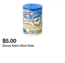 Five Below Disney Stitch Sticki Rolls offer