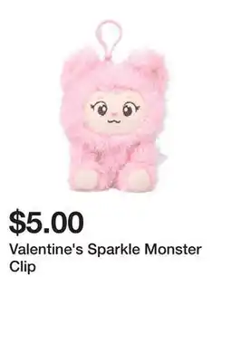 Five Below Valentine's Sparkle Monster Clip offer
