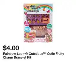 Five Below Rainbow Loom Cutetique Cutie Fruity Charm Bracelet Kit offer
