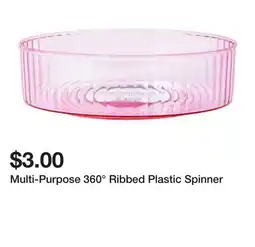 Five Below Multi-Purpose 360° Ribbed Plastic Spinner offer