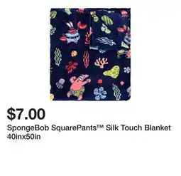 Five Below SpongeBob SquarePants Silk Touch Blanket 40inx50in offer