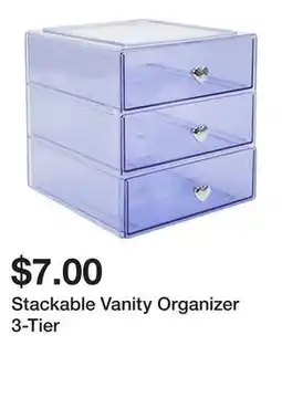 Five Below Stackable Vanity Organizer 3-Tier offer