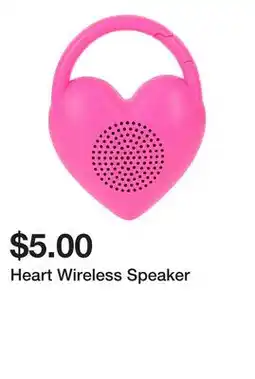 Five Below Heart Wireless Speaker offer