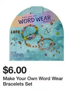 Five Below Make Your Own Word Wear Bracelets Set offer