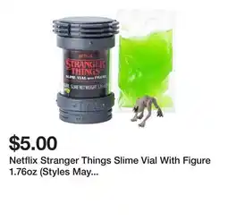 Five Below Netflix Stranger Things Slime Vial With Figure 1.76oz (Styles May Vary) offer