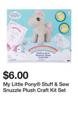 Five Below My Little Pony Stuff & Sew Snuzzle Plush Craft Kit Set offer