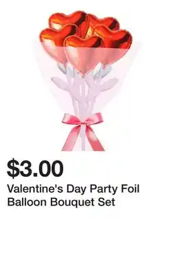 Five Below Valentine's Day Party Foil Balloon Bouquet Set offer