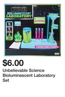 Five Below Unbelievable Science Bioluminescent Laboratory Set offer