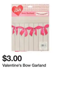 Five Below Valentine's Bow Garland offer