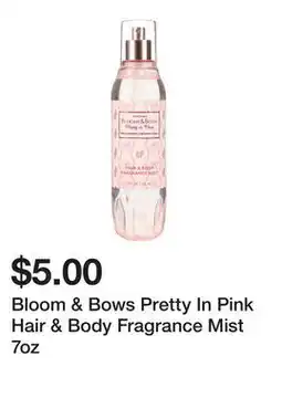 Five Below Bloom & Bows Pretty In Pink Hair & Body Fragrance Mist 7oz offer