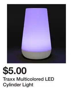 Five Below Traxx Multicolored LED Cylinder Light offer