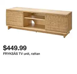 Ikea FRYKSÅS TV unit, rattan offer