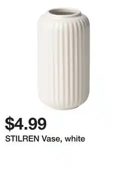 Ikea STILREN Vase, white offer