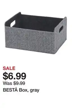 Ikea BESTÅ Box, gray offer