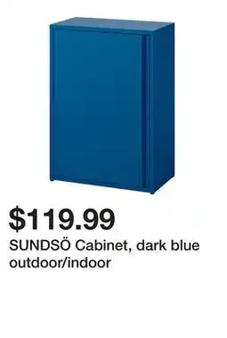 Ikea SUNDSÖ Cabinet, dark blue outdoor/indoor offer