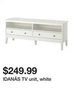 Ikea IDANÄS TV unit, white offer