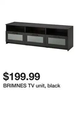 Ikea BRIMNES TV unit, black offer