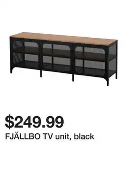 Ikea FJÄLLBO TV unit, black offer