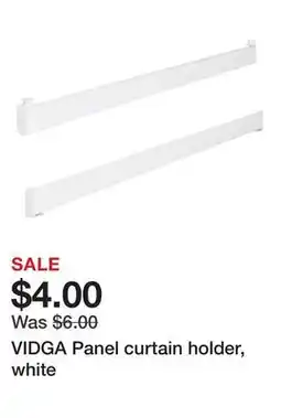 Ikea VIDGA Panel curtain holder, white offer