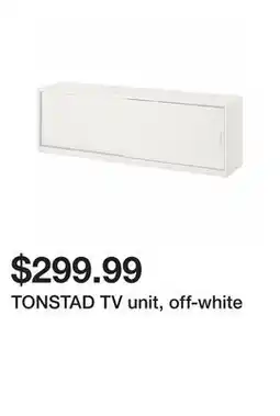 Ikea TONSTAD TV unit, off-white offer
