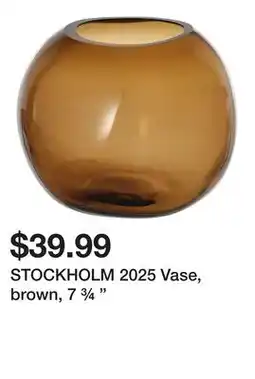 Ikea STOCKHOLM 2025 Vase, brown, 7 ¾ offer