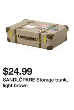 Ikea SANDLÖPARE Storage trunk, light brown offer