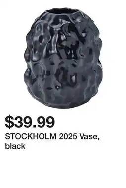 Ikea STOCKHOLM 2025 Vase, black offer