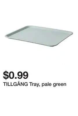 Ikea TILLGÅNG Tray, pale green offer