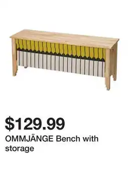 Ikea OMMJÄNGE Bench with storage offer
