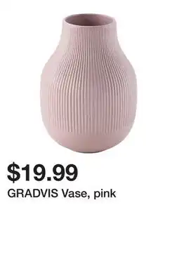 Ikea GRADVIS Vase, pink offer
