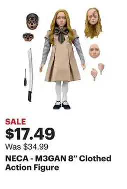 Best Buy NECA - M3GAN 8 Clothed Action Figure offer