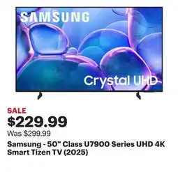 Best Buy Samsung - 50 Class U7900 Series UHD 4K Smart Tizen TV (2025) offer