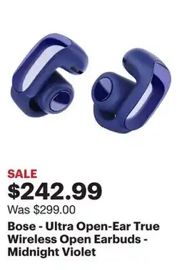 Best Buy Bose - Ultra Open-Ear True Wireless Open Earbuds - Midnight Violet offer