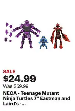 Best Buy NECA - Teenage Mutant Ninja Turtles 7 Eastman and Laird's - Shredder Clones offer