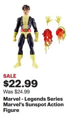 Best Buy Marvel - Legends Series Marvel's Sunspot Action Figure offer