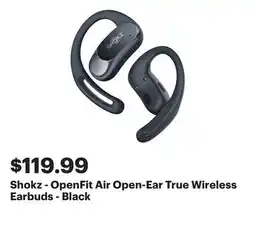 Best Buy Shokz - OpenFit Air Open-Ear True Wireless Earbuds - Black offer