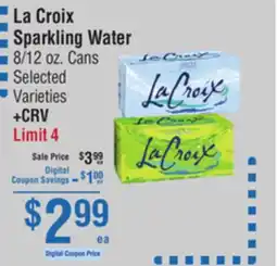 Smart & Final La Croix Sparkling Water offer