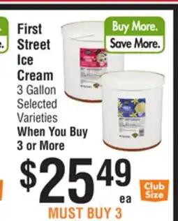 Smart & Final First Street Ice Cream offer