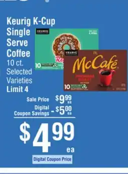 Smart & Final Keurig K-Cup Single Serve Coffee offer
