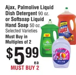 Smart & Final Ajax, Palmolive Liquid Dish Detergent or Softsoap Liquid Hand Soap offer