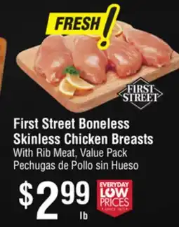 Smart & Final First Street Boneless Skinless Chicken Breasts offer