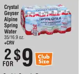 Smart & Final Crystal Geyser Alpine Spring Water offer