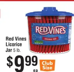Smart & Final Red Vines Licorice Jar offer